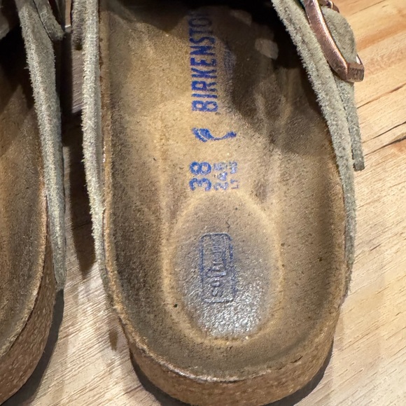 Birkenstock Boston Suede Taupe - Picture 4 of 7